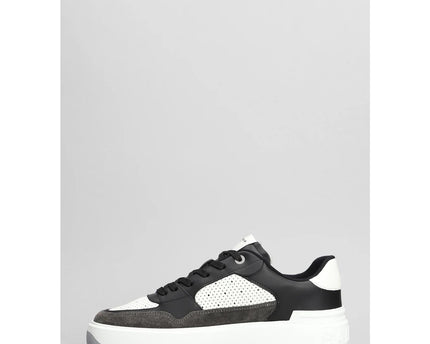 Men's Balmain B Court Sneakers In Black Leather Sneaker