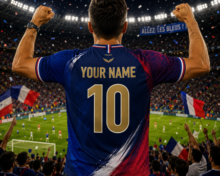 Personalized France Soccer Jersey Custom Name Gift for Sports Lovers
