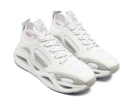 Men's Ea7 Emporio Armani Sneakers With Mesh Panels White Sneakers