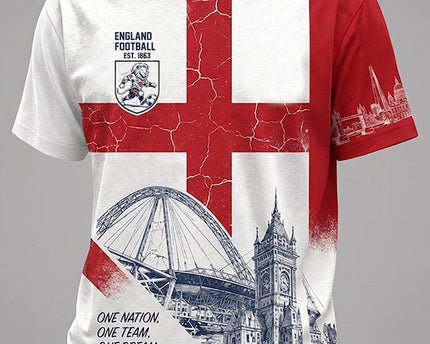  England FIFA World Cup 2026 T-Shirt FIFA WC26 England Team Merch Football Themed Gifts Ideas - TradiViet