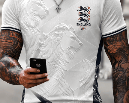  England FIFA World Cup 2026 T-Shirt FIFA WC26 England Team Merch Gift For Grandpas - TradiViet