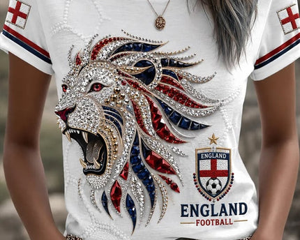  England FIFA World Cup 2026 T-Shirt Women's WC26 England Soccer Team Merch Gifts For Football Fan - TradiViet