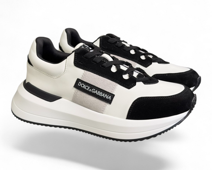 Men's Dolce & Gabbana Low-Top Platform White And Black White Sneakers