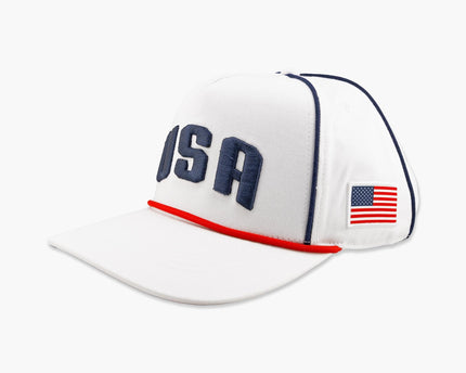US Soccer White Podium Snapback