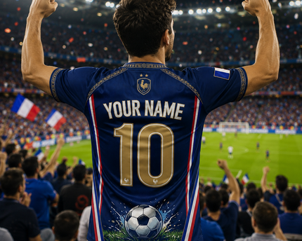 Personalized Soccer Jersey with Custom Name for Sports Lovers