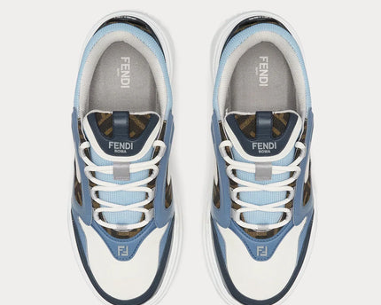 Men's FENDI Sneaker Fendi Force White Light Blue Sneakers