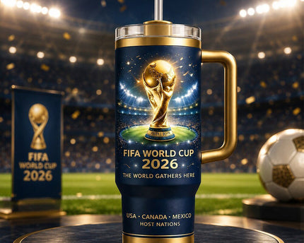 FIFA World Cup 2026 USA Canada Mexico Stanley Handle Tumbler