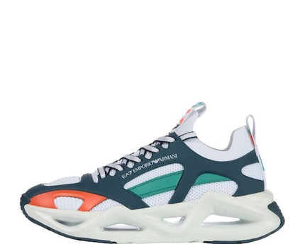 Men's Ea7 Emporio Armani Sneakers With Mesh Panels Multi-Colored Sneakers