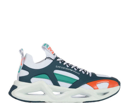 Men's Ea7 Emporio Armani Sneakers With Mesh Panels Multi-Colored Sneakers