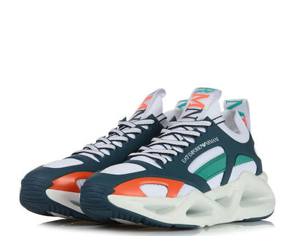 Men's Ea7 Emporio Armani Sneakers With Mesh Panels Multi-Colored Sneakers
