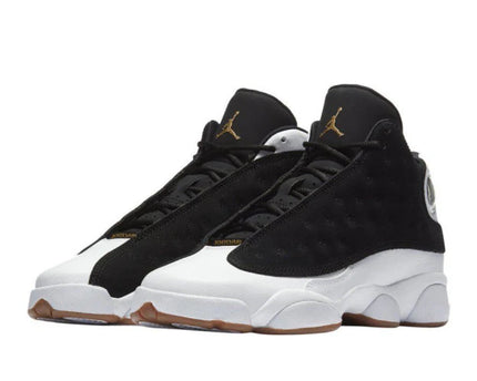 Men's Nike Air Jordan 13 Black White Gum Shoes