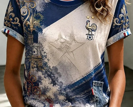 France FIFA World Cup 2026 T-Shirt France National Soccer Team Clothing Line