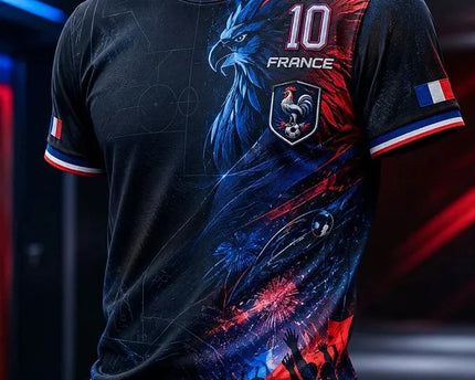 France FIFA World Cup 2026 T-Shirt France Soccer Team Apparel Soccer Fan Clothing