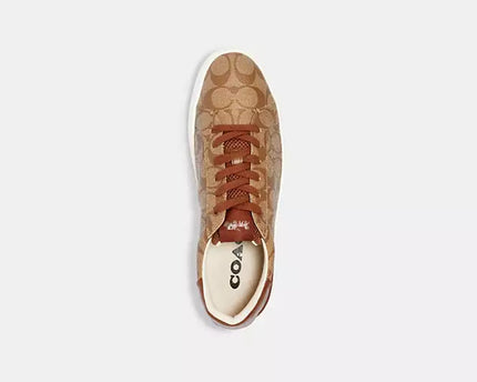 Men's Clip Low Top Khakisaddle Sneakers