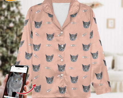 Custom Dog Cat Photo With Icon Decoration Pet Pajamas