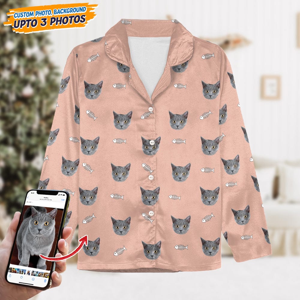 Custom Dog Cat Photo With Icon Decoration Pet Pajamas