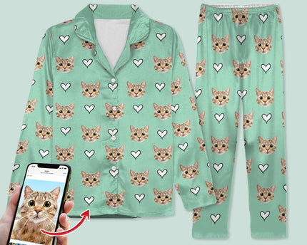 Custom Dog Cat Photo With Icon Decoration Pet Pajamas