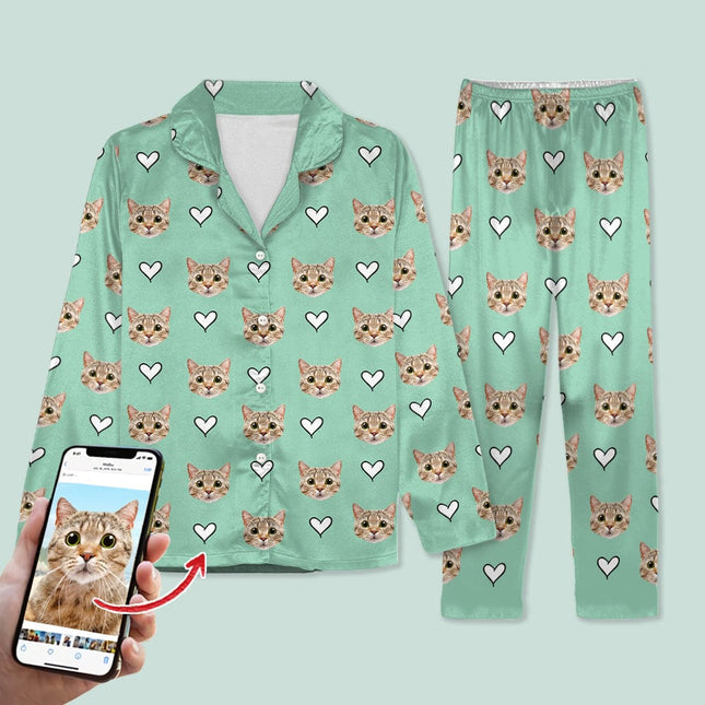 Custom Dog Cat Photo With Icon Decoration Pet Pajamas