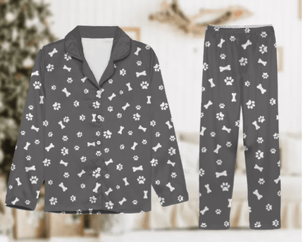 Custom Dog Face Photo With Colorful Background Pajamas
