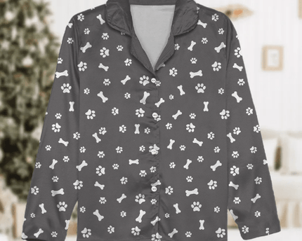 Custom Dog Face Photo With Colorful Background Pajamas