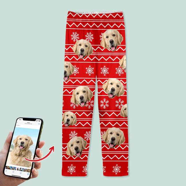 Custom Photo Christmas Dog Pajamas