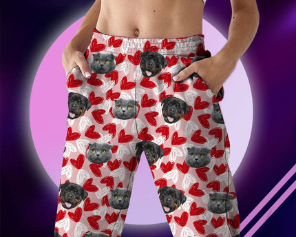 Custom Photo Dog Cat And Face Pajamas