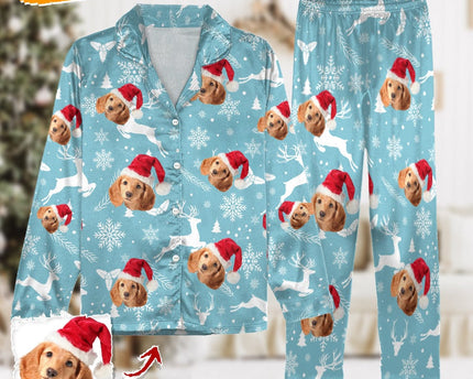 Custom Photo Christmas Dog Pajamas