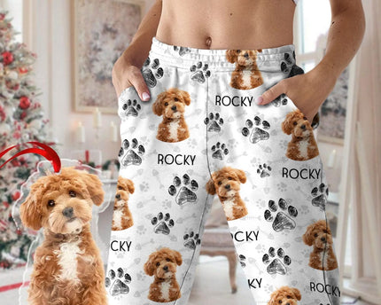 Custom Photo Dog Cat Paw For Dog Cat Lover Pajamas Christmas