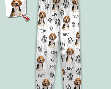 Custom Photo Dog Cat Paw For Dog Cat Lover Pajamas Christmas