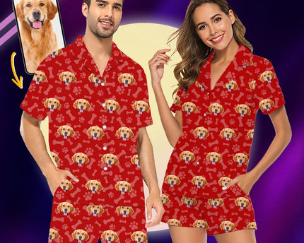 Custom Photo Dog Cat Short Pajamas