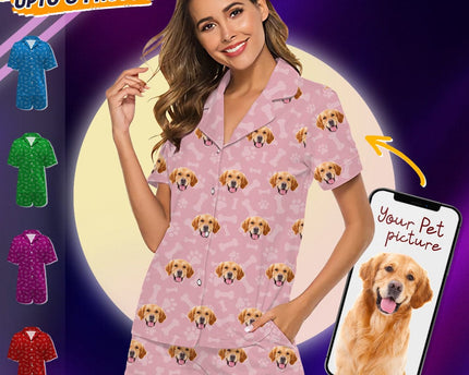 Custom Photo Dog Cat Short Pajamas