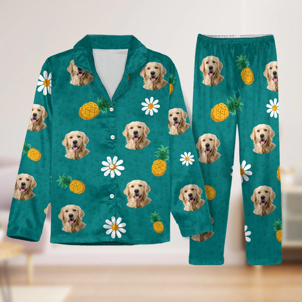 Custom Photo Dog Cat With Accessories Pattern Pet Pajamas