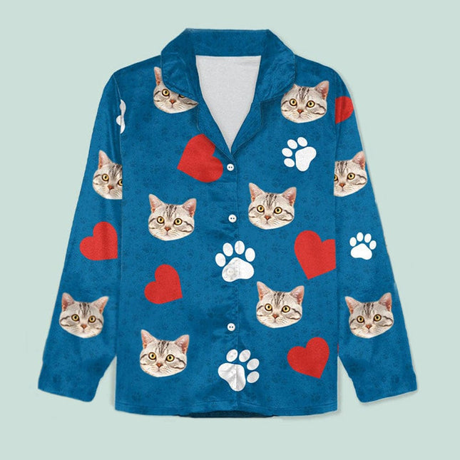 Custom Photo Dog Cat With Accessories Pattern Pet Pajamas