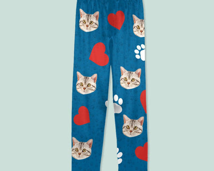 Custom Photo Dog Cat With Accessories Pattern Pet Pajamas