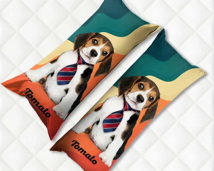 Custom Photo Dog Portrait Rectangle Pillow Case