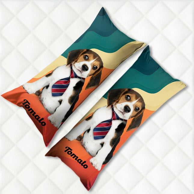 Custom Photo Dog Portrait Rectangle Pillow Case