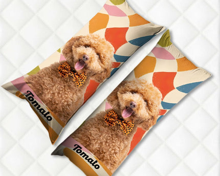 Custom Photo Dog Portrait Rectangle Pillow Case