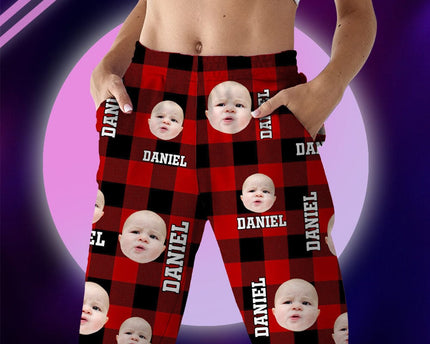 Custom Photo Human Face Flannel Pajamas