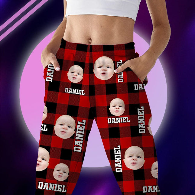 Custom Photo Human Face Flannel Pajamas