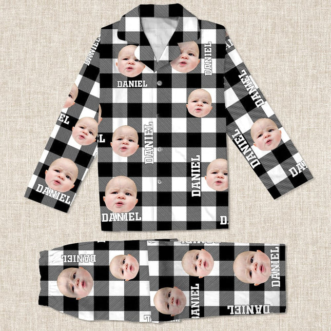 Custom Photo Human Face Flannel Pajamas