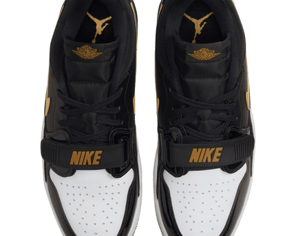 Men's Air Jordan Legacy 312 Low Black Metallic Gold Shoes