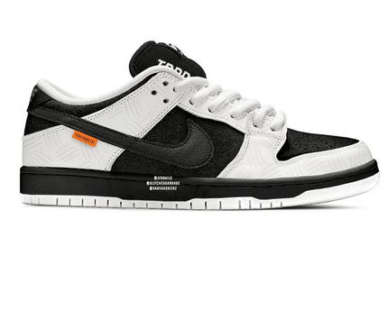 Men's Tightbooth x SB Dunk Low Black And White Shoes