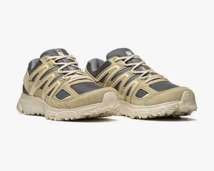 Men's Salomon X-Mission 4 Suede Pewter And  Moss Gray Shoes