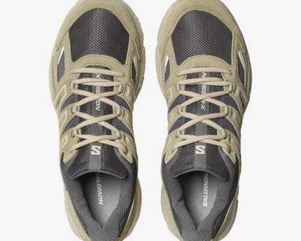 Men's Salomon X-Mission 4 Suede Pewter And  Moss Gray Shoes