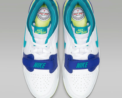 Men's Air Jordan Legacy 312 Low White Ultramarine Neon Shoes