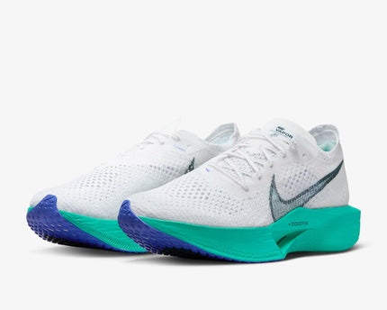 Men's Alphafly 3 In White and Jade Ice Shoes