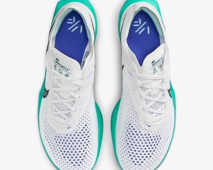 Men's Alphafly 3 In White and Jade Ice Shoes
