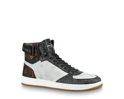 Men's LV Louis Vuitton Rivoli Sneaker Boot Shoes V4