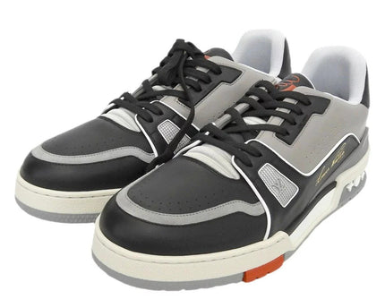 Men's LV Louis Vuitton Trainer Low Top Sneaker Boot Shoes V3