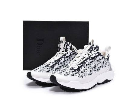 Men's Christian Dior B24 Oblique White Sneaker Shoes